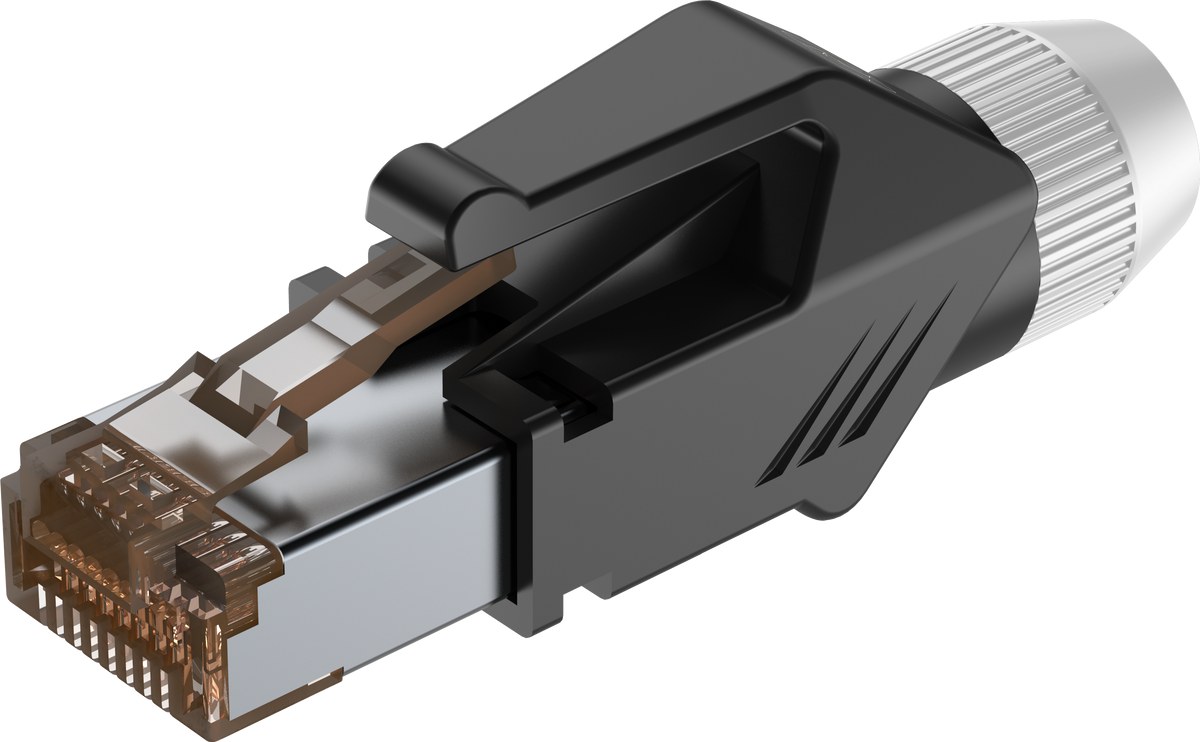 Wtyk typu RJ45 z osłoną Roxtone RJ45C5E-PH-WT