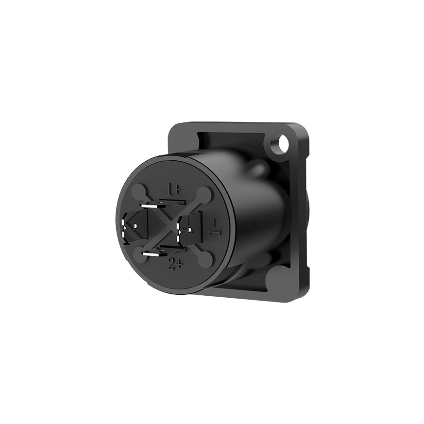 Gniazdo głośnikowe tablicowe panelowe 4-pin Roxtone RS4MD-T