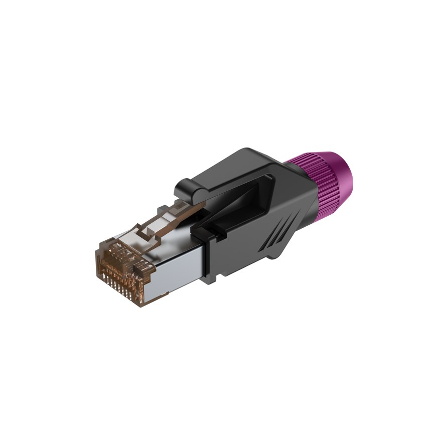 Wtyk typu RJ45 z osłoną Roxtone RJ45C5E-PH-PL