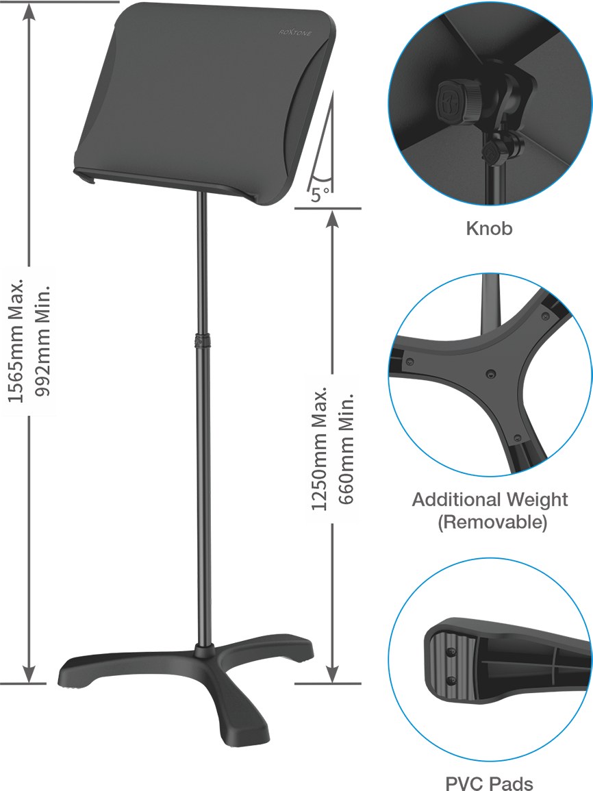 Professional Orchestra Music Stand Roxtone SMS100
