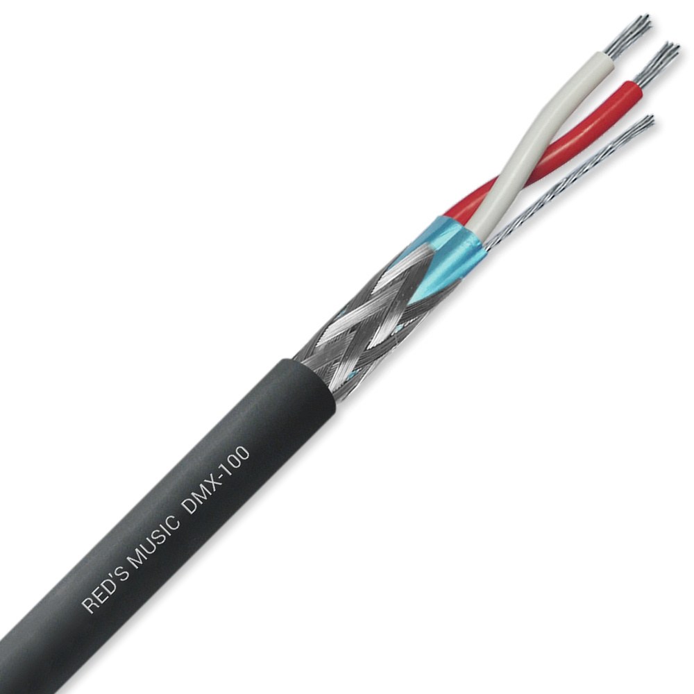 Kabel DMX REDS MUSIC XLR M - XLR F DX0105BX - 0,5m