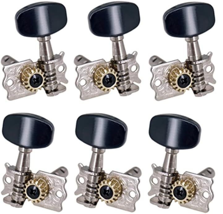 Klucze do gitary akustycznej Kera Audio FTSK-3R3L/BK (3+3)