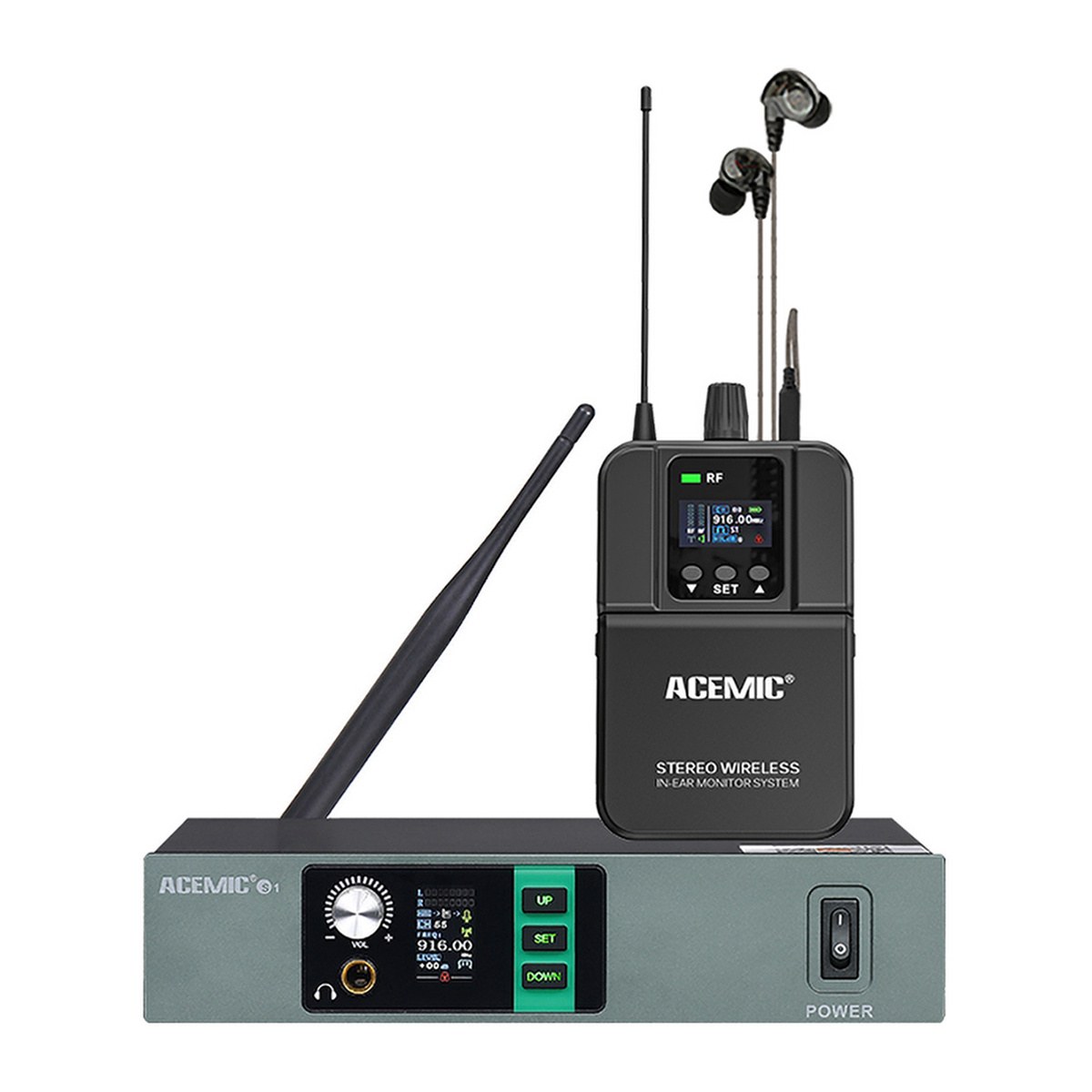 Bezprzewodowy system monitoringu dousznego Acemic S1
