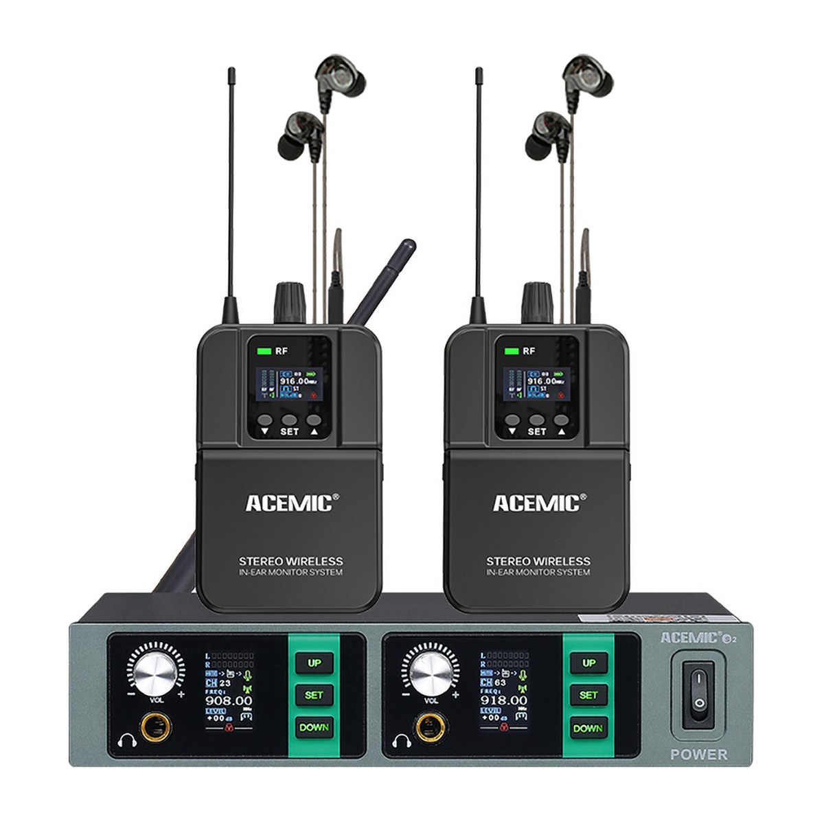 Bezprzewodowy system monitoringu dousznego Acemic S2