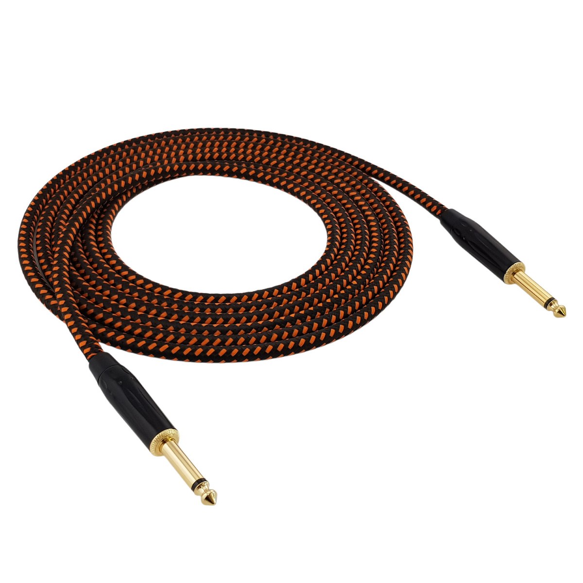 Kabel instrumentalny Red's Music – Jack 6.3mm / Jack 6.3mm – FOP kabel w oplocie - GCF1130BO - 3m