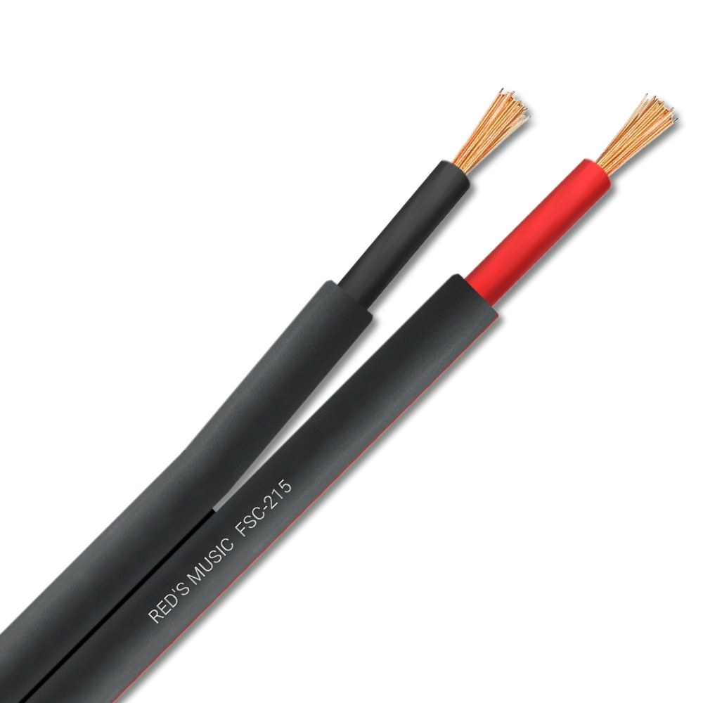 Kabel głośnikowy Hi-Fi płaski 2 x 1,5mm² na szpuli REDS MUSIC FSC-215 — cena za 1 m