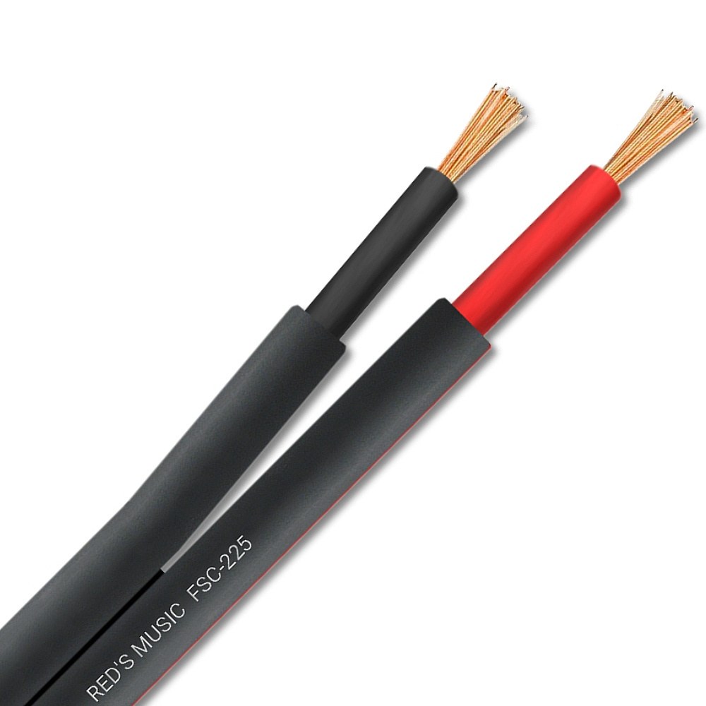 Kabel głośnikowy Hi-Fi płaski 2 x 2,5mm² na szpuli REDS MUSIC FSC-225 — cena za 1 m