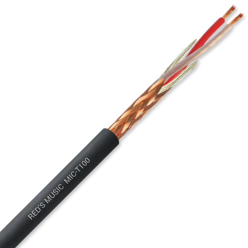 Kabel mikrofonowy 2 x 0.23mm² STANDARD Thin REDS MUSIC MIC-T100 — cena za 1 m