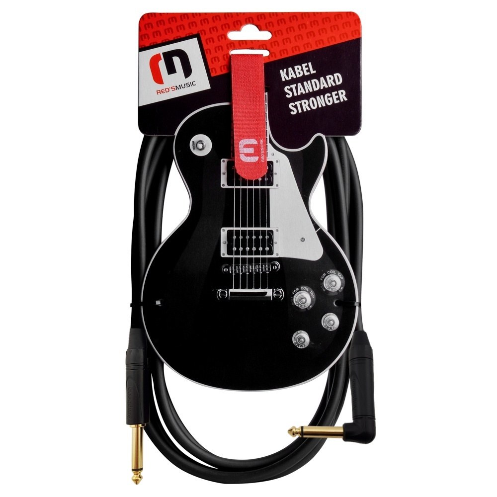 Kabel instrumentalny Red's Music – Jack 6.3mm / Jack kątowy 6.3mm – Stronger - GCSA1230 - 3m