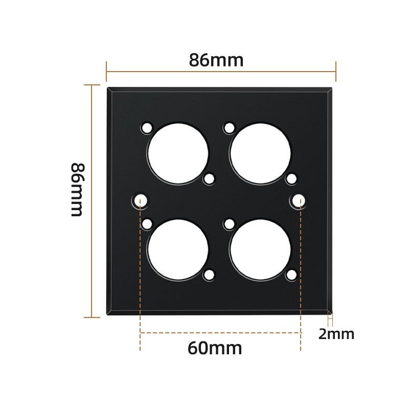 Panel montażowy Teriux TWP-4-BK