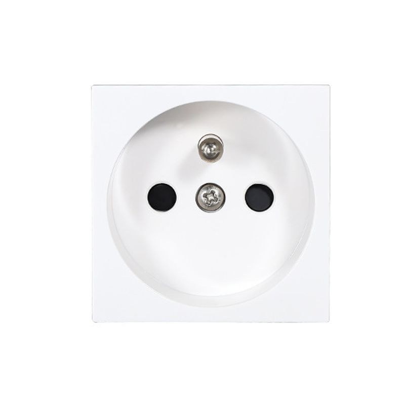 Gniazdo z uziemieniem Teriux FR230-WH