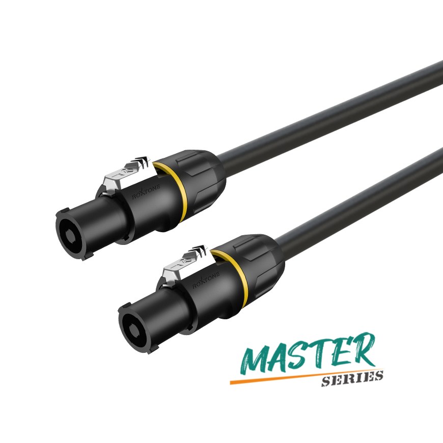 Kabel głośnikowy 2 x 1,5mm² 2 x złącze głośnikowe 10m Roxtone MSSS215L10