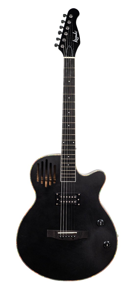 Gitara elektryczna hybrydowa 2 w 1 Kazuki AKZ-SA-40-BK