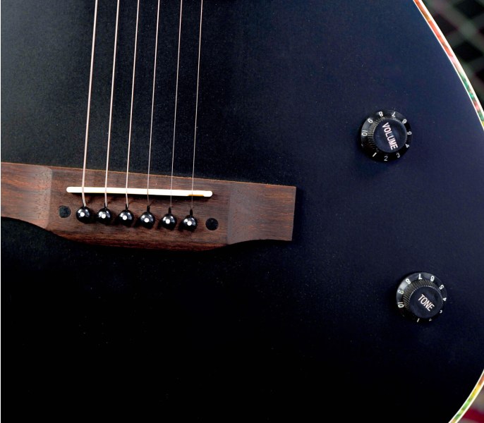 Gitara elektryczna hybrydowa 2 w 1 Kazuki AKZ-SA-40-BK