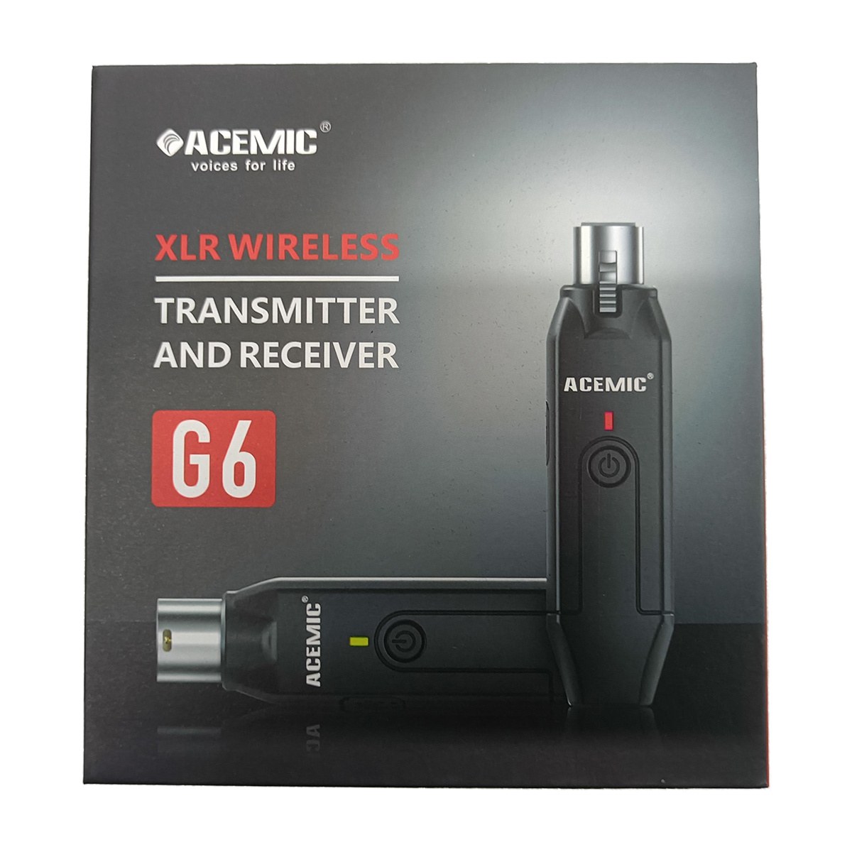 Bezprzewodowy nadajnik i odbiornik XLR Acemic G6