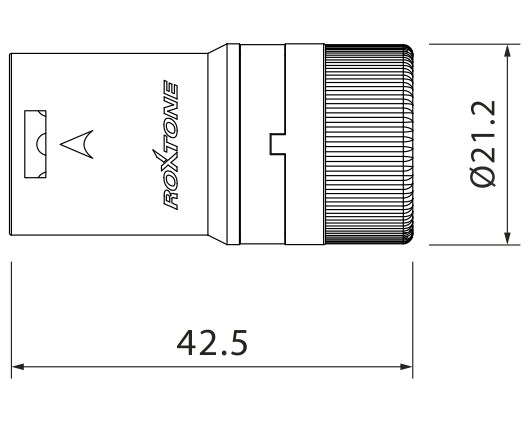 Złącze męskie typu XLR Roxtone LX3MH