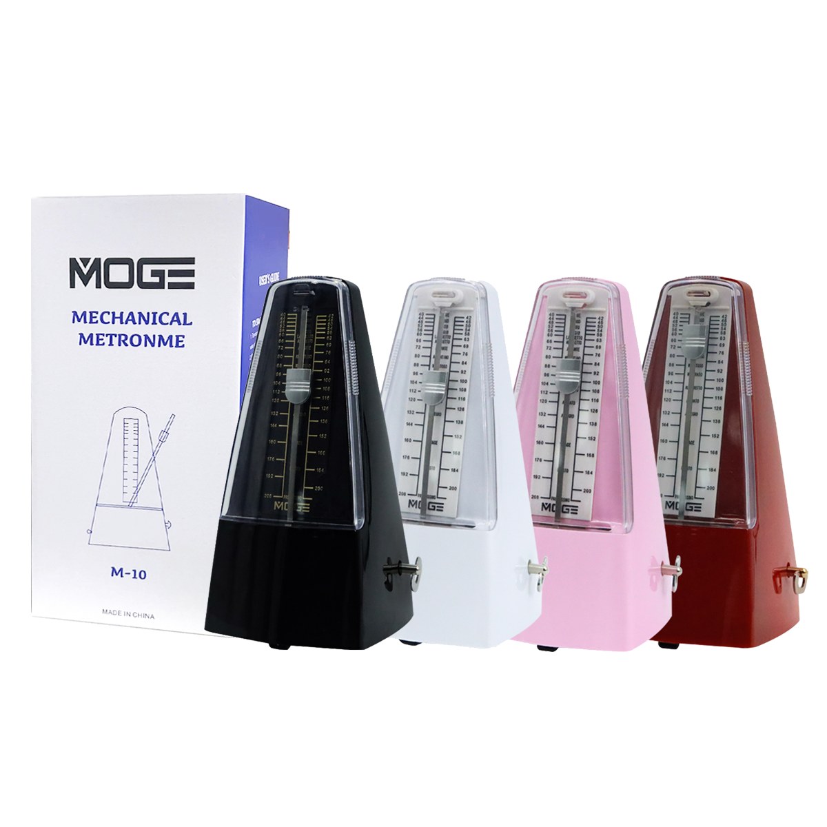 Metronom mechaniczny Moge M-10 WH