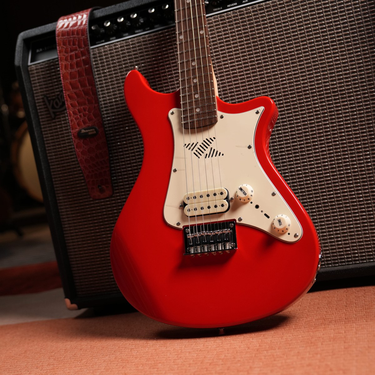 Gitara elektryczna ze wzmacniaczem Kazuki BKZ-SM101ST-CRD