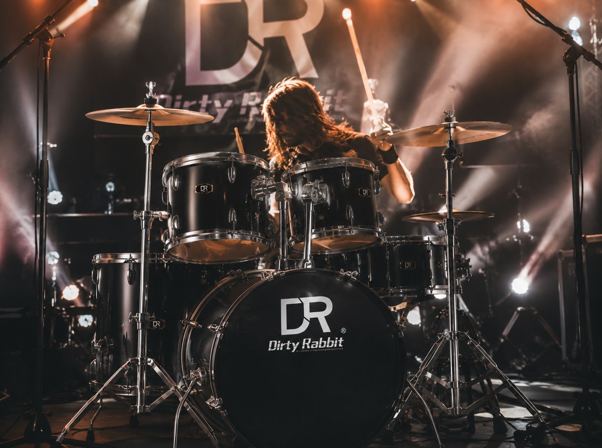 Zestaw perkusyjny Dirty Rabbit Q900-Black