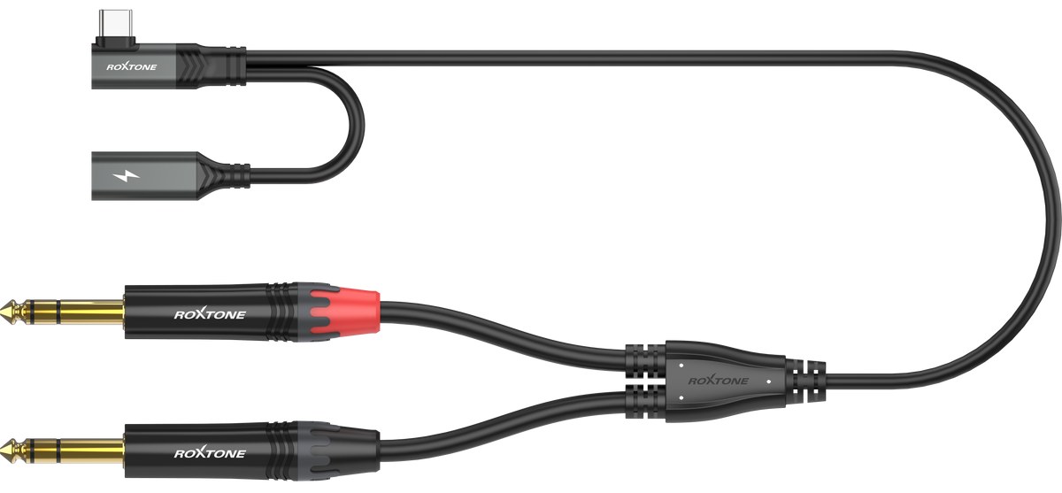 Dwukanałowy symetryczny kabel audio USB Roxtone RA3B-TC2JS
