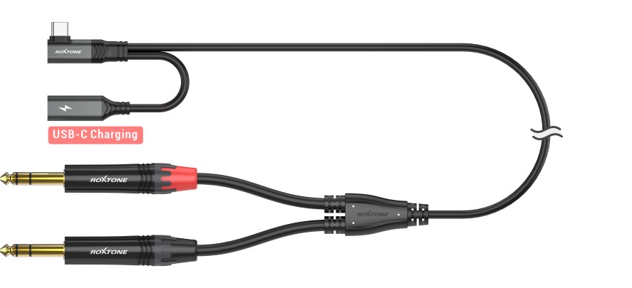 Dwukanałowy symetryczny kabel audio USB Roxtone RA3B-TC2JS