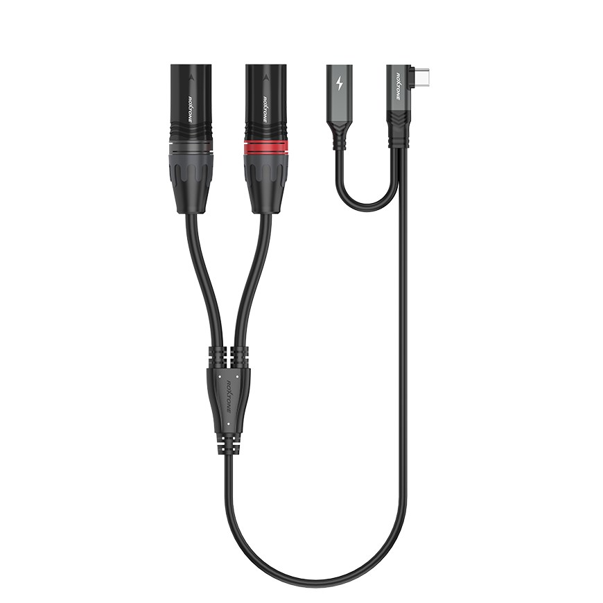 Dwukanałowy symetryczny kabel audio USB Roxtone RA3B-TC2XM