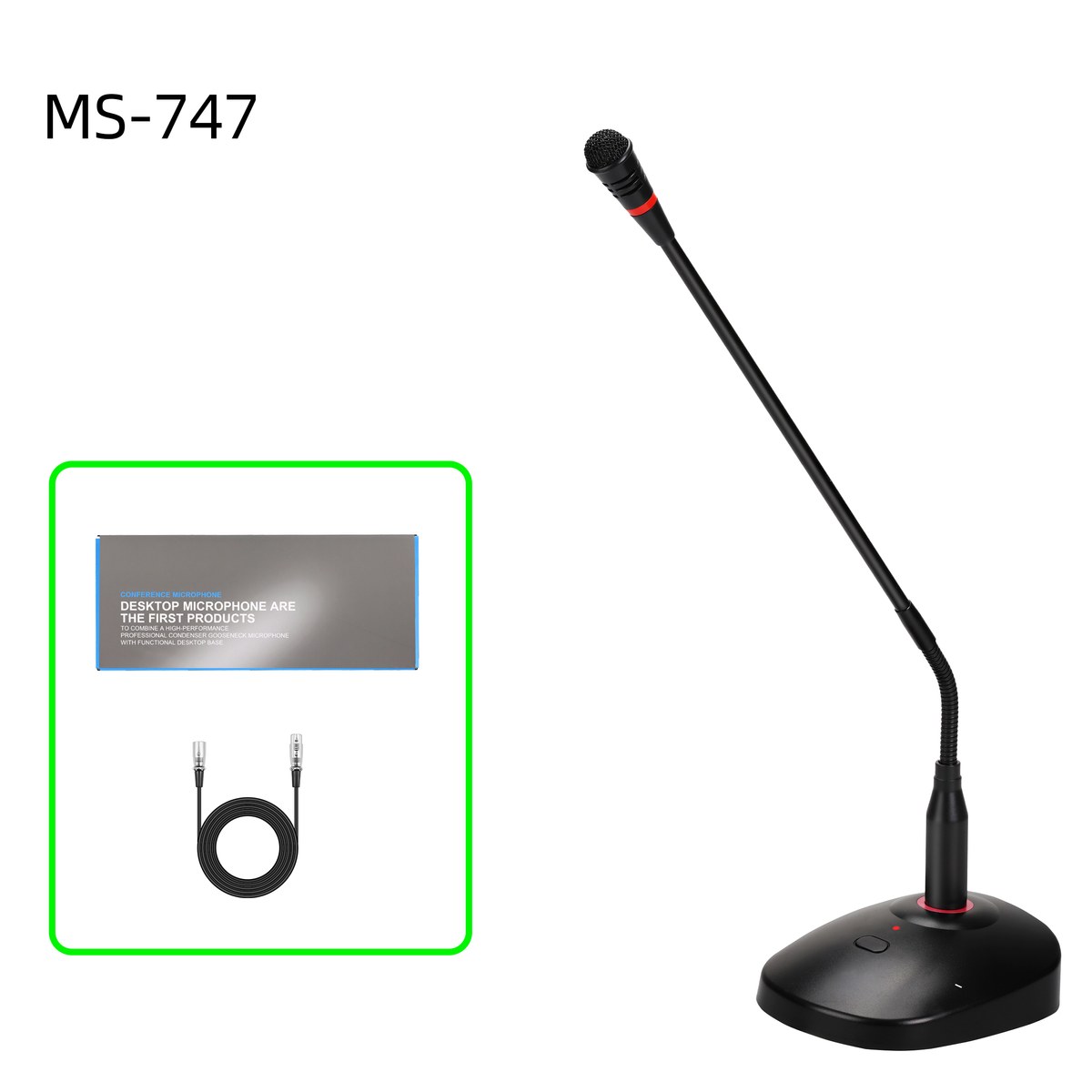 Mikrofon konferencyjny pojemnościowy XLR IGO SYSTEM MS-747
