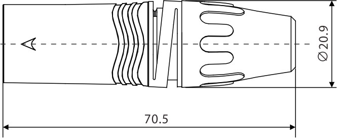 Wtyk typu XLR Roxtone XM3WG