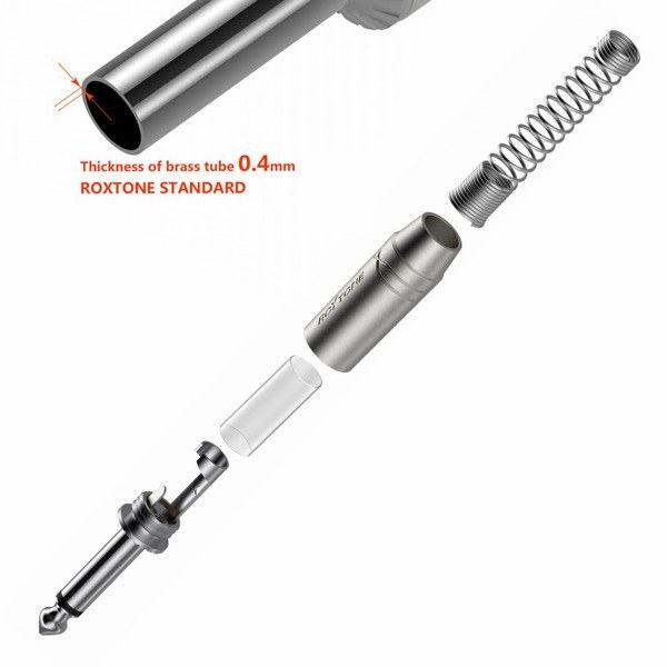 Wtyk typu Jack 6.3mm mono Roxtone RJ2PP-NN