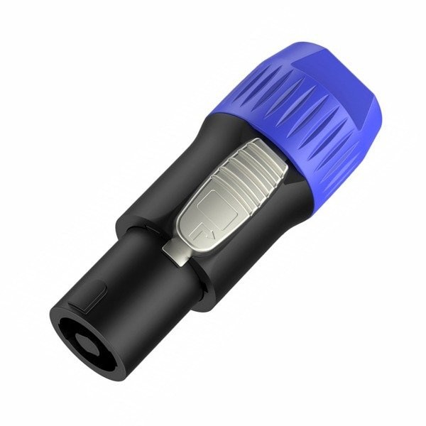 Wtyk głośnikowy niebieski 4-pin KERA RP031