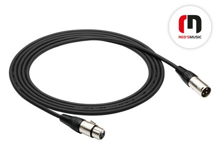 Kabel Mikrofonowy Red's Music - XLR F / XLR M - Economic - MC01100 - 10m
