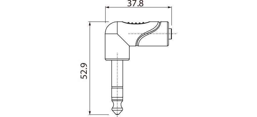 Redukcja przejściówka Wtyk Jack 6.3mm Stereo do Gniazdo Kątowe Jack 3.5mm Stereo Roxtone RPAN245