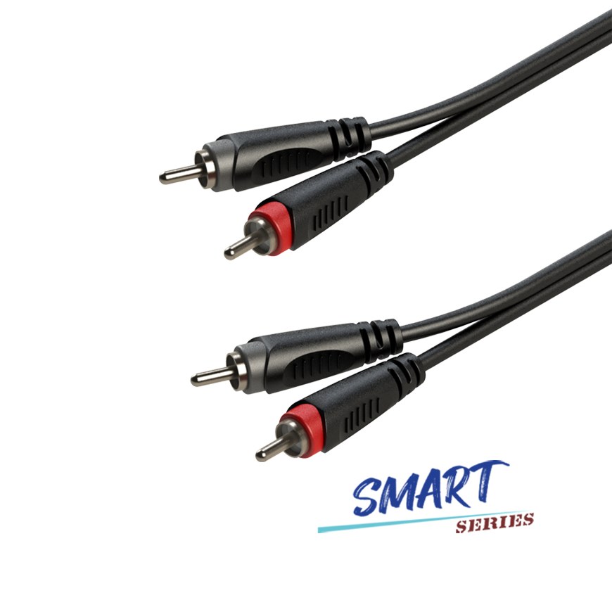 Kabel audio 2 x Wtyk RCA / 2 x Wtyk RCA 1m Roxtone SACC130L1