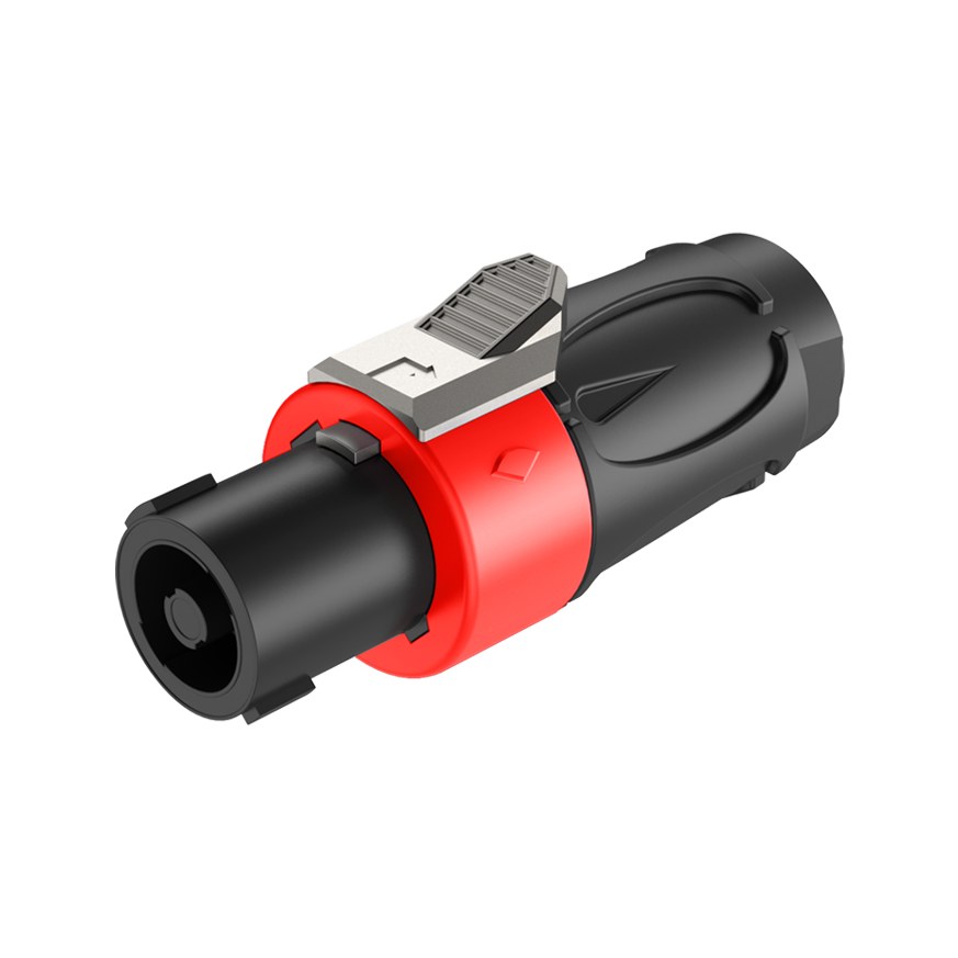 Wtyk głośnikowy czerwony 4-pin Roxtone RS4F-N-RD