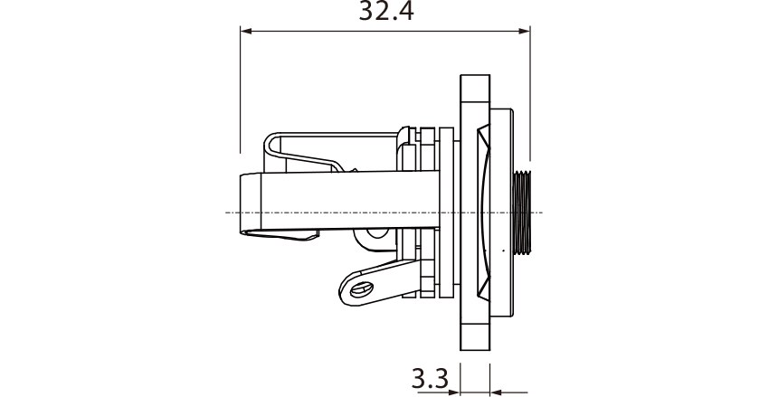 Gniazdo typu Jack stereo Roxtone RJ3FD-2