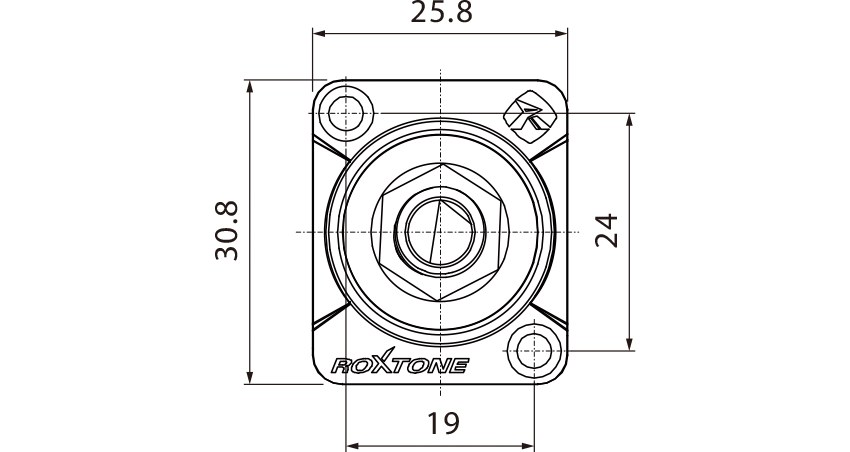 Gniazdo typu Jack stereo Roxtone RJ3FD-2