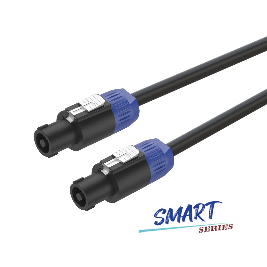 Kabel głośnikowy 2 x 1,0mm² 2 x złącze głośnikowe 10m SMART Roxtone SSSS210L10