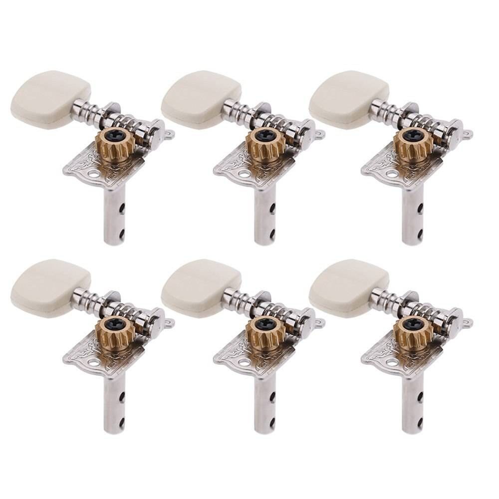 Klucze do gitary akustycznej Kera Audio FTSK-3R3L/WH (3+3)