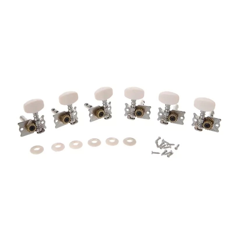 Klucze do gitary akustycznej Kera Audio FTSK-3R3L/WH (3+3)