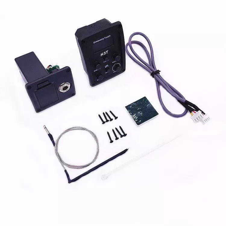 Pickup aktywny do gitary z tunerem chromatycznym zestaw Kera Audio H3T