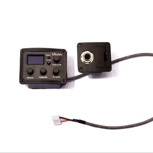 Pickup aktywny do ukulele z tunerem chromatycznym zestaw Kera Audio EQT-ukulele