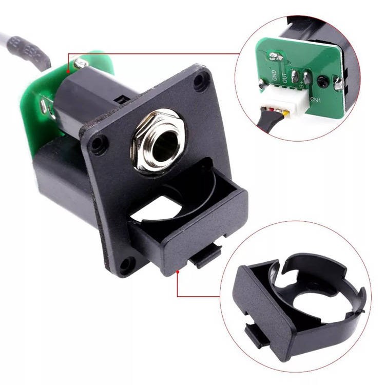Pickup aktywny do ukulele z tunerem chromatycznym zestaw Kera Audio EQT-ukulele