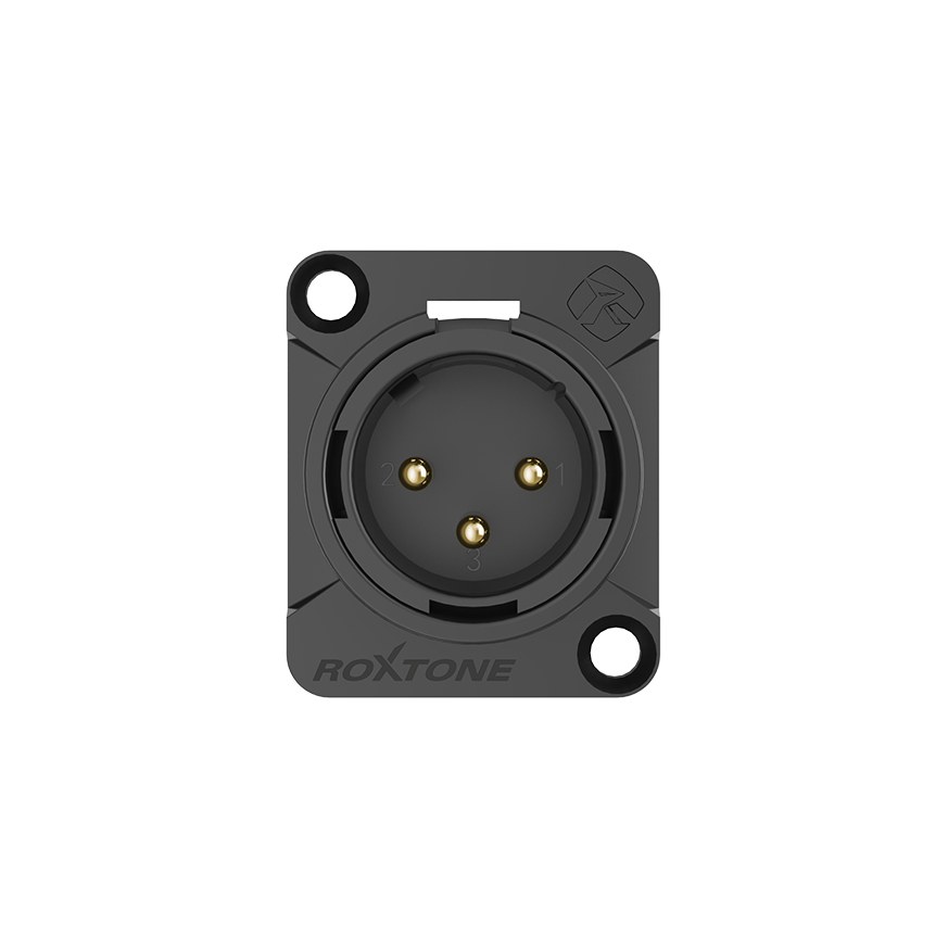 Gniazdo XLR tablicowe panelowe Roxtone RX3MD-BG