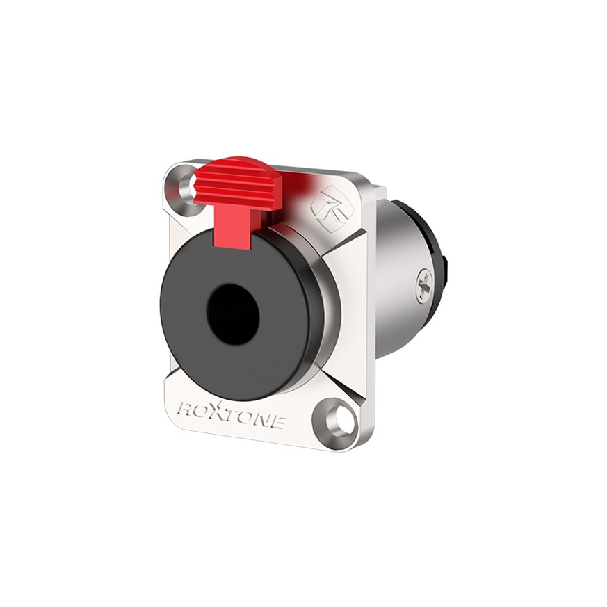 Gniazdo panelowe typu Jack 6.3mm stereo Roxtone RJ3FD-NT