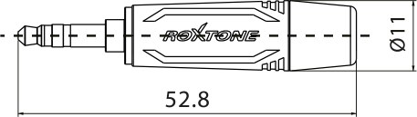 Wtyk typu Jack 3.5mm stereo Roxtone RMJ3PS-NN