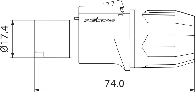 Wtyk głośnikowy 4-pin Roxtone RS4FP-YL