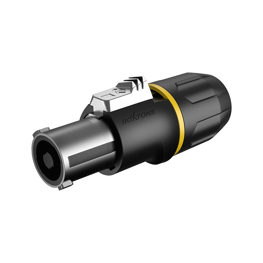 Wtyk głośnikowy 4-pin wersja heavy duty Roxtone RS4FP-HD-YL