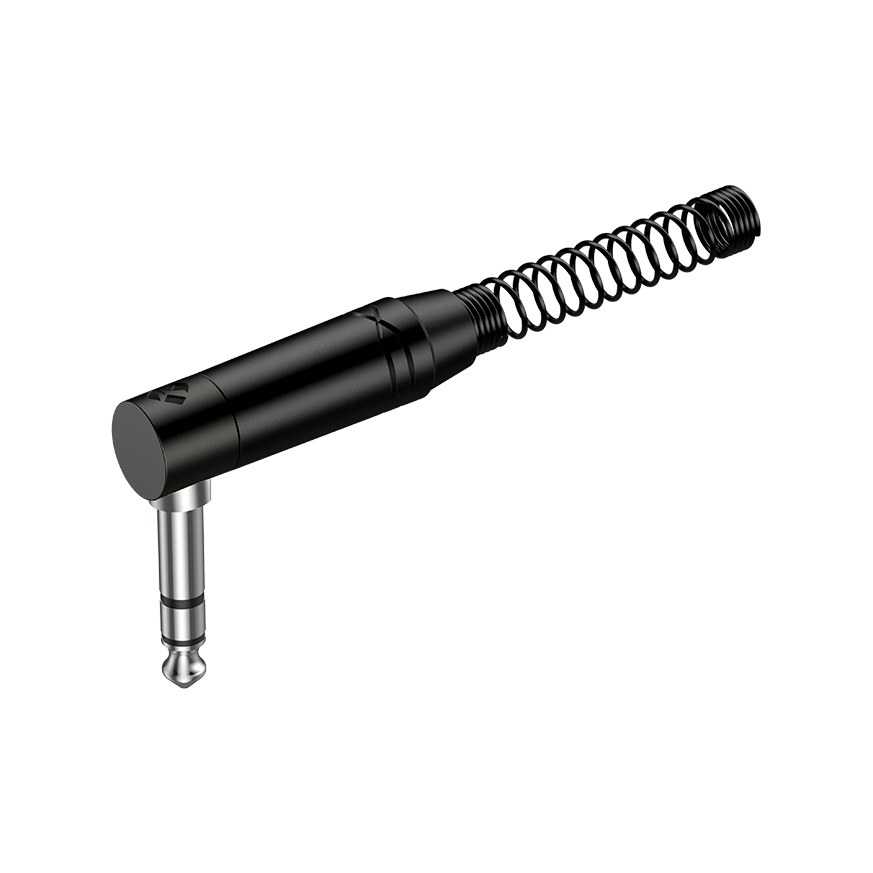 Wtyk typu Jack 6.3mm stereo Roxtone RJ3RPP-BN