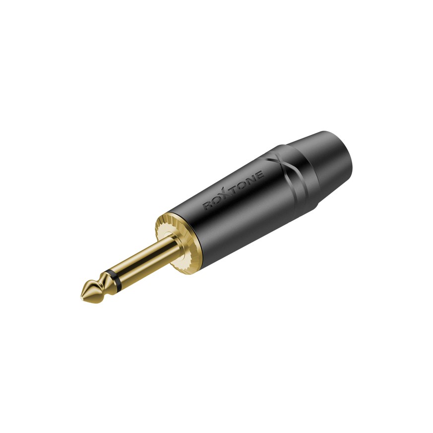 Wtyk typu Jack 6.3mm mono Roxtone RJ2PX-BG