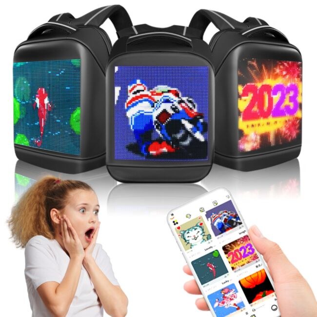 DH Style LED Backpack — plecak z ekranem LED RGB